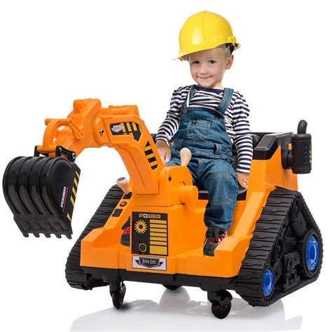 kids power mini excavator|battery operated excavator for kids.